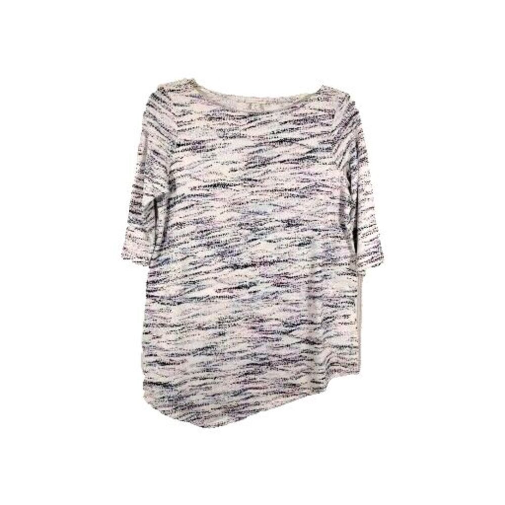 Pure Jill Womens XS Petite Top Pullover Short Sleeve Multi Color Casual